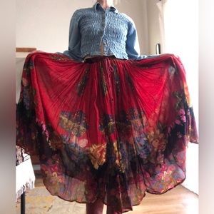 Vintage cotton Indian skirt